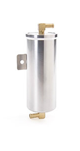 BE-COOL RADIATORS Billet Alum. Recovery Tank Vented Diam-Cut Fin 70003