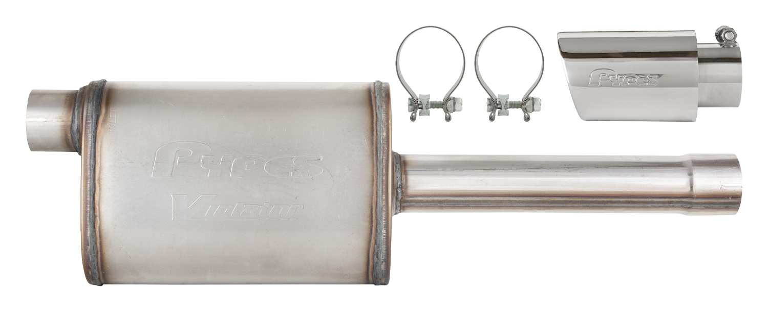 PYPES PERFORMANCE EXHAUST 19-25 GM P/U Muffler/Tip Kit Chrome SGT32V