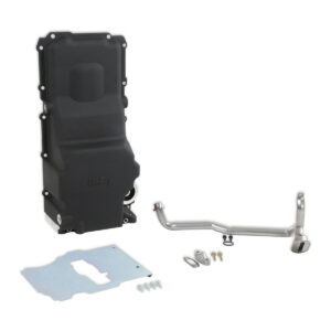HOLLEY Retro Fit Oil Pan GM LS Engine Swap – Black 302-3BK