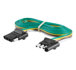 CURT MANUFACTURING 4 Way Flat Connector & Plug 6ft 58051