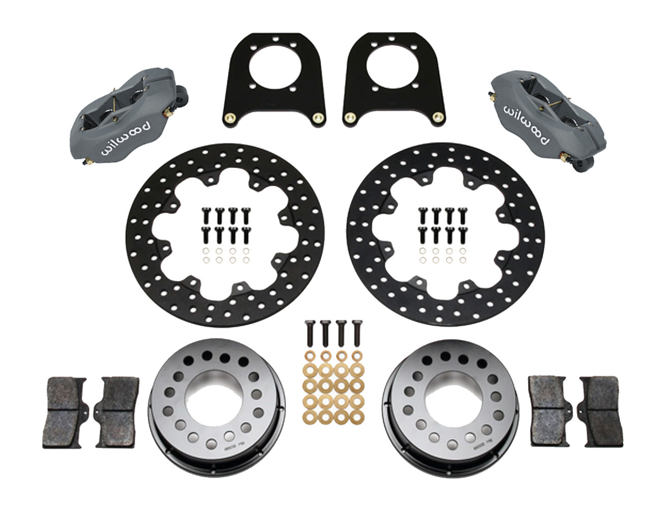 WILWOOD Rear Drag Kit 12 Bolt Chevy w/C-Clip Elim. 140-4545-BD