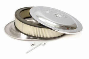 MOROSO 14×3 Air Cleaner Kit w/Raised Bottom Chrome 65913