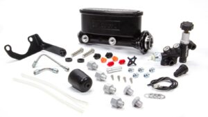 WILWOOD Alum Tandem M/C Kit w/ Brkt & Prop Valve 1in 261-13269-BK