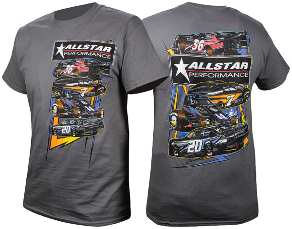 ALLSTAR PERFORMANCE T-Shirt Dark Gray Circle Track XX-Large ALL99901XXL