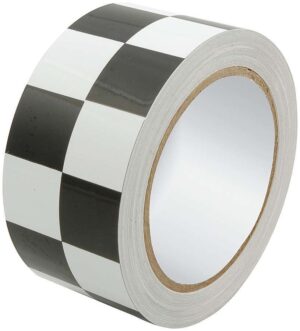 ALLSTAR PERFORMANCE Racers Tape 2in x 45ft Checkered Black/White ALL14149