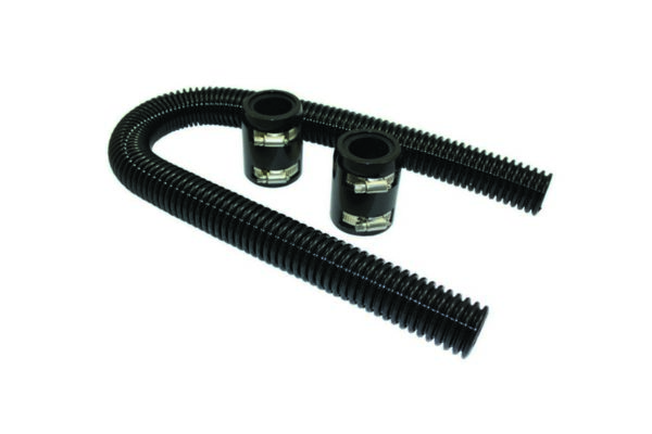 SPECIALTY PRODUCTS COMPANY Radiator Hose Kit  36in w/Aluminum Caps Black 6453
