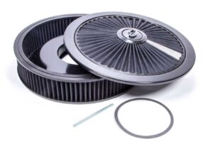 EDELBROCK Air Cleaner Kit – 14in Dia. Breathable – Black 43662