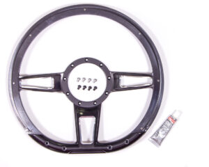 BILLET SPECIALTIES Steering Wheel Formula D-Shaped 14in Contrast BC29409