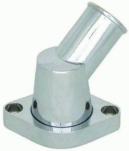 RACING POWER CO-PACKAGED Chrome Aluminum SB Chevy Water Neck R6003C