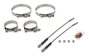 DRAG RACE SOLUTIONS 10in Premium Tether Set 2.500 Pri/4.500 Clamp 0010-2500-4500
