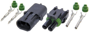 ALLSTAR PERFORMANCE 2-Wire Weather Pack Connector Kit ALL76266