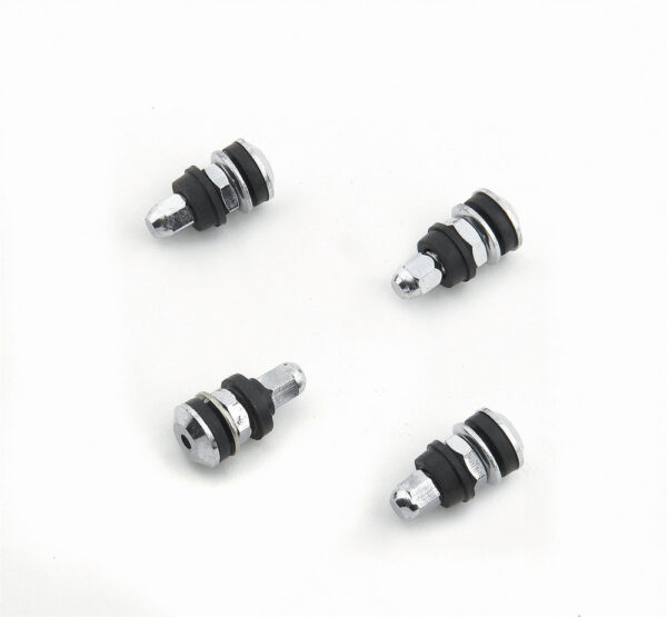MR. GASKET Chrome Tire Valves (4pk) Short Screw-On Mount 1957MRG