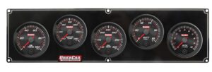 QUICKCAR RACING PRODUCTS Redline 4-1 Gauge Panel OP/WT/OT/Volt w/2-5/8 Ta 69-4257