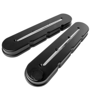 BILLET SPECIALTIES LS Streamline Valve Covers Satin Black 95424