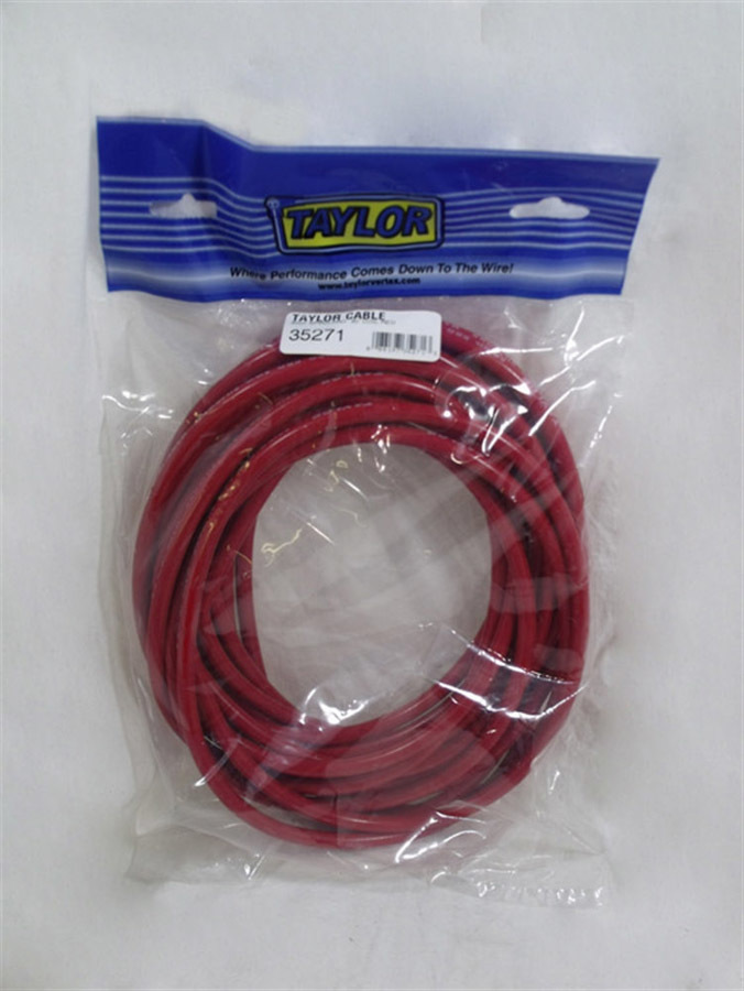 TAYLOR/VERTEX 30′ Spool 8mm Red Spiro Wound Plug Wire 35271