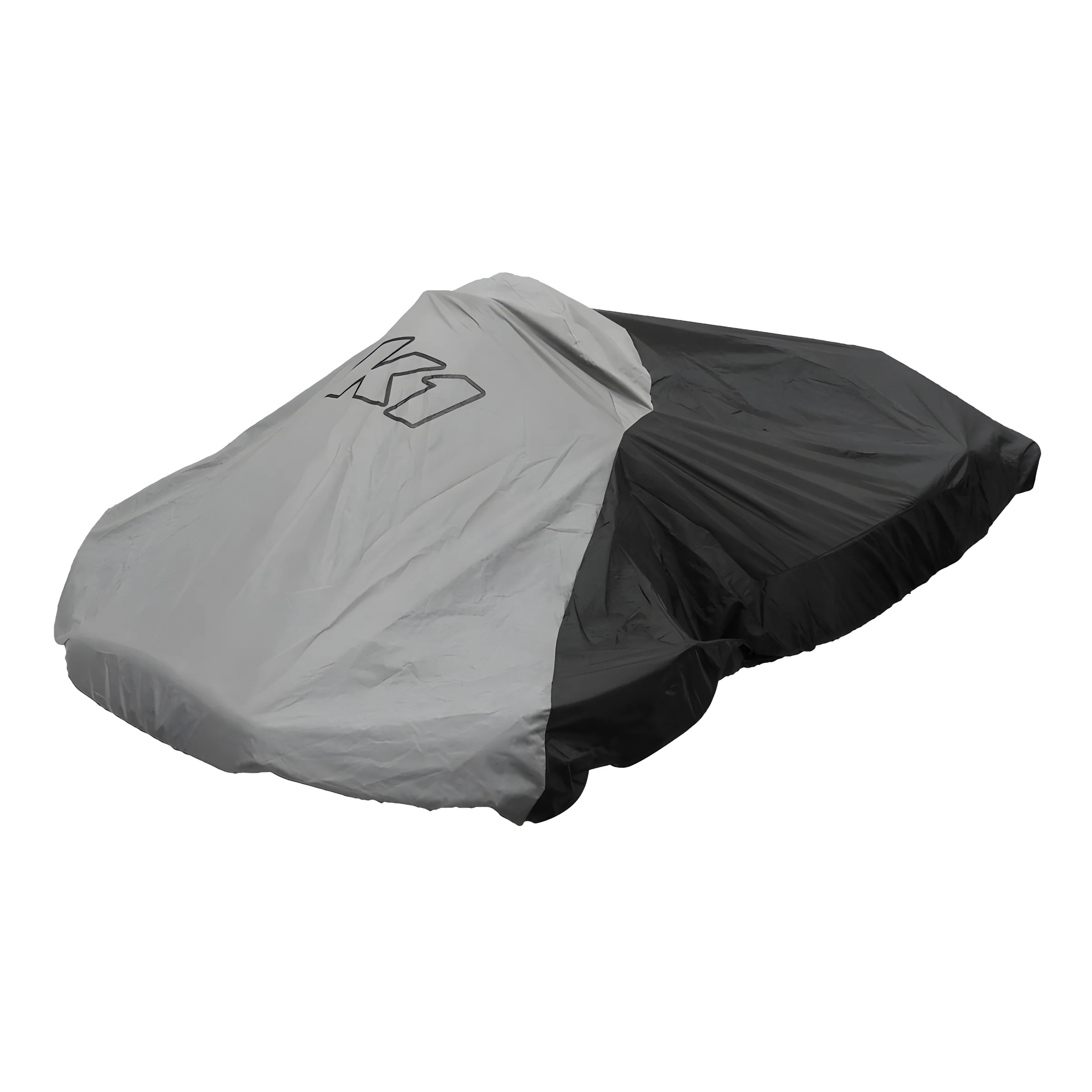 K1 RACEGEAR Kart Cover GO Nylon Black / Gray 18-NKC-N