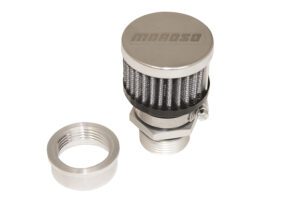 MOROSO Valve Cover Breather Kit U-Weld – Aluminum 68852