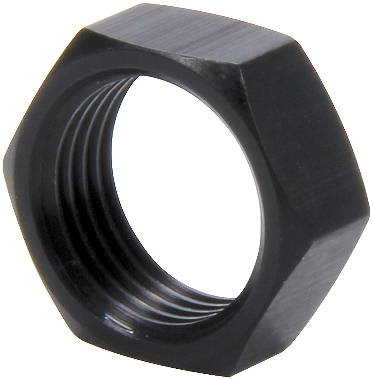 ALLSTAR PERFORMANCE 5/8-18 RH Alum Jam Nuts Thin OD Black 4pk ALL18286