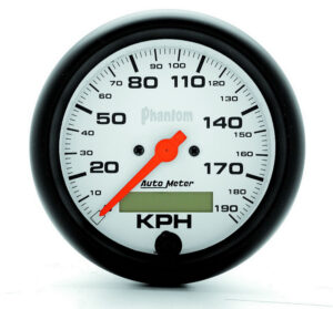 AUTOMETER 3-3/8 Phantom Speedo – Metric 190KPH 5887-M