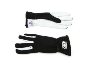 OMP RACING, INC. Rally Gloves Black Size Large IB0-0702-A01-071-L