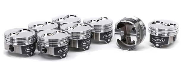 ICON PISTONS BBM Dished Piston Set 4.360 Bore -23.7cc IC840.040