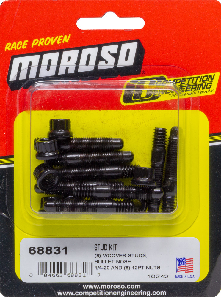 MOROSO Stud Kit – Valve Cover 8pk w/12pt Nuts 1/4-20 68831