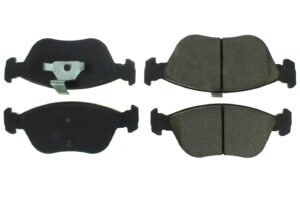 CENTRIC BRAKE PARTS Premium Semi-Metallic Br ake Pads with Shims and 300.0618