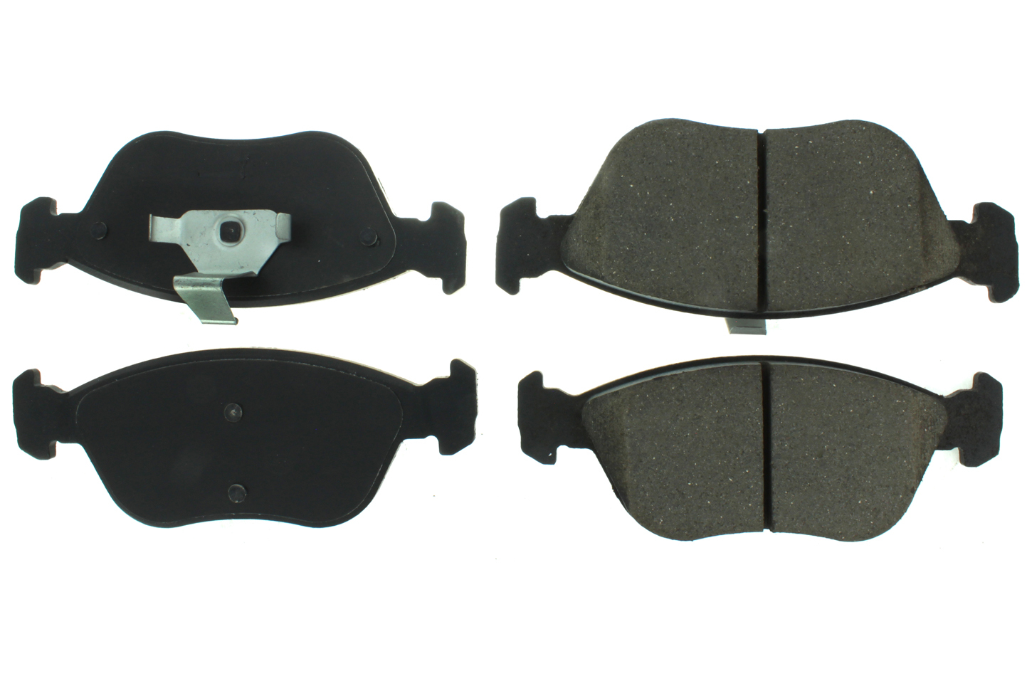 CENTRIC BRAKE PARTS Premium Semi-Metallic Br ake Pads with Shims and 300.0618