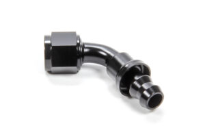 TRIPLE X RACE COMPONENTS #6 60 Degree Hose End Push Lock HF-16006BLK