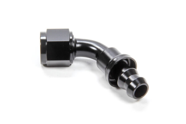 TRIPLE X RACE COMPONENTS #6 60 Degree Hose End Push Lock HF-16006BLK