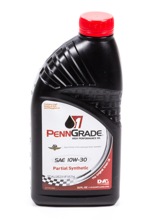 PENNGRADE MOTOR OIL 10w30 Racing Oil 1 Qt Partial Synthetic BPO71506