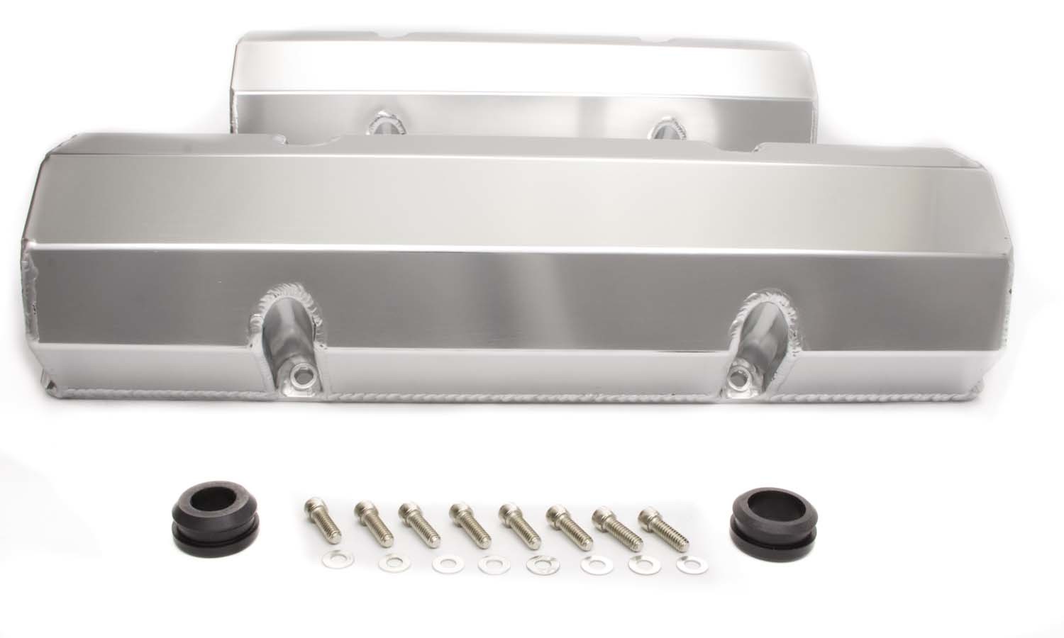 RACING POWER CO-PACKAGED GM Fabricated Aluminum Valve Covers w/o Hole R6147