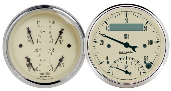 AUTOMETER 3-3/8in A/B Quad/Speedo/Tach Combo 1820