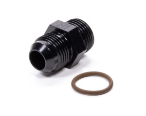 FRAGOLA #10 x 7/8-14 (#10)Radius O-Ring Fitting Black 495106-BL