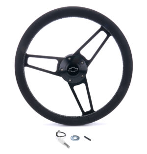 GRANT Billet Classic Series Black Wheel Chevy Logo 1906-1