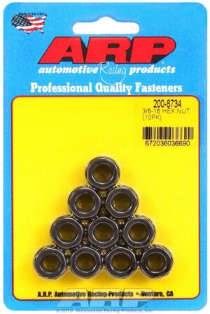 ARP Hex Nuts – 3/8-16 (10) 200-8734