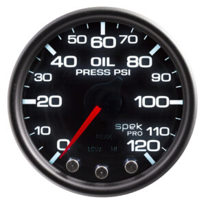 AUTOMETER Spek-Pro Oil Pressure Gauge 0-120psi 2-1/16 P32552
