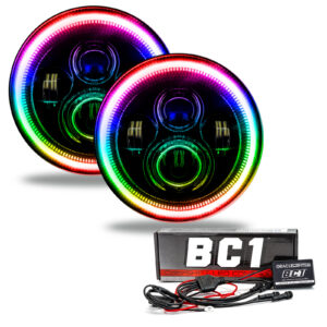 ORACLE LIGHTING 7in LED Headlights High Powered Black Besel 5769-335