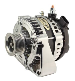 TUFF-STUFF LS225 Max Amp Alternator 6 Groove OEM Wire Chrome 8435C6GOE