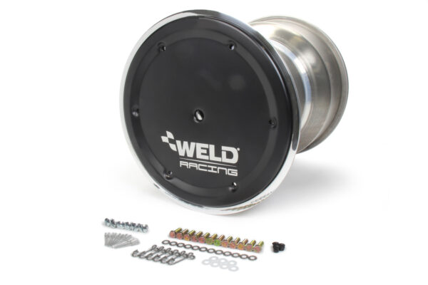 WELD RACING 15×18 42 Spline 5in BS Bead-Loc w/Cover BLK Cen 735B-51855BC-6