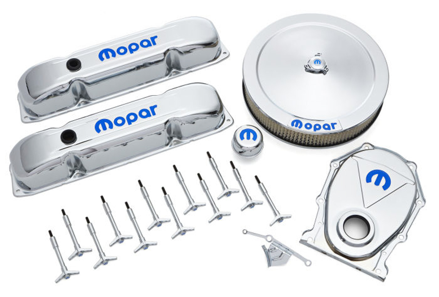 PROFORM Engine Dress-Up Kit Chro me w/Blue MOPAR 440-814