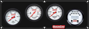QUICKCAR RACING PRODUCTS Extreme 3-1 Panel w/Tach OP/WT/WP Black 61-7046