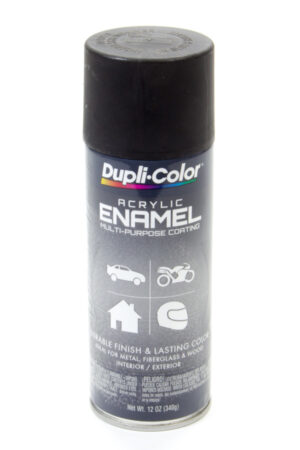 DUPLI-COLOR/KRYLON Semi Gloss Black Enamel Paint 12oz DA1603