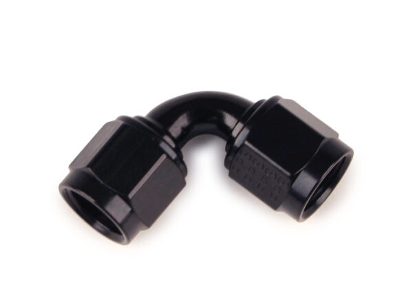 FRAGOLA #8 90-Degree Female Couple Fitting Black 496318-BL