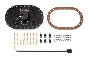 SCHULTZ RACING FUEL CELLS Filler Plate Alum 10an Outlet Billet Cap SFP100-10