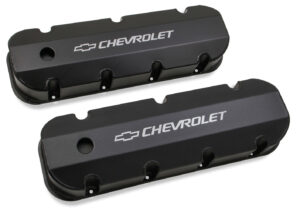 HOLLEY BBC Billet Rail Fab. Alm Valve Covers w/.125 Hole 241-281