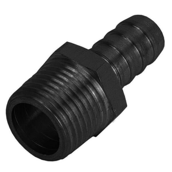 DERALE Straight Hose Barb Fitti ng 1/2 NPT M x 1/2 Barb 98103
