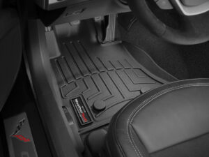 WEATHERTECH 14-   Corvette Front Floor Liners Black 445891