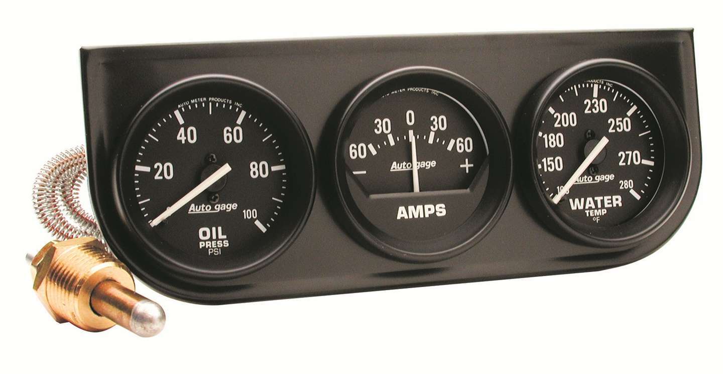 AUTOMETER 2in Blk Mech Gauge Pnl 2393