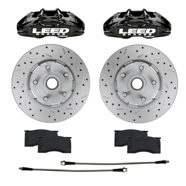 LEED BRAKES 64-67 Mustang Brake Caliper/Pad/Rotor Kit BCC0005RKX